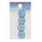 Spectrum Cool 5/8" Blue 4-Hole Buttons, 4ct.
